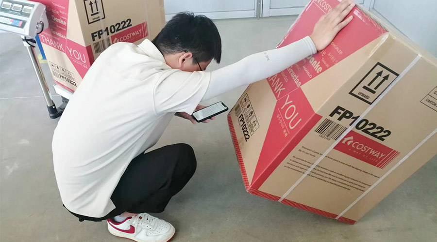 實(shí)況直擊！客戶(hù)北美COSTWAY開(kāi)展衣物烘干機(jī)驗(yàn)貨